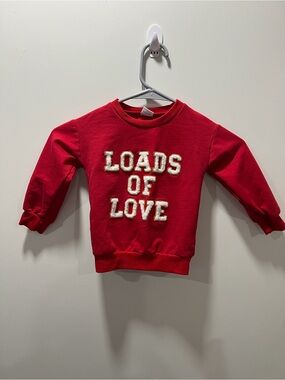 Original Use Red 'Loads of Love' Kids Pullover Sweatshirt